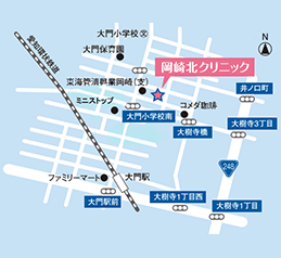 岡崎北クリニック地図