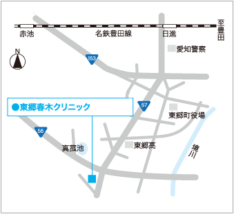 東郷春木クリニック地図